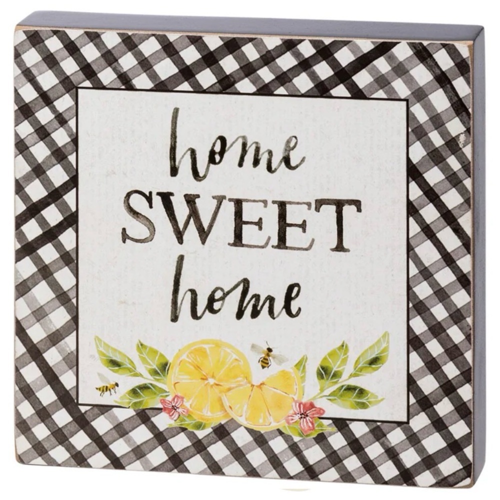 Primitives by Kathy “Home Sweet Home” Block Sign